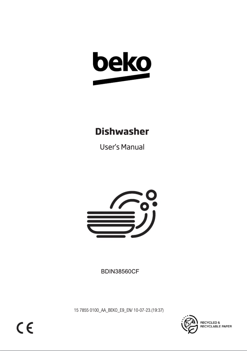Page n°1 - Manuel utilisateur Beko BDIN38560CF
