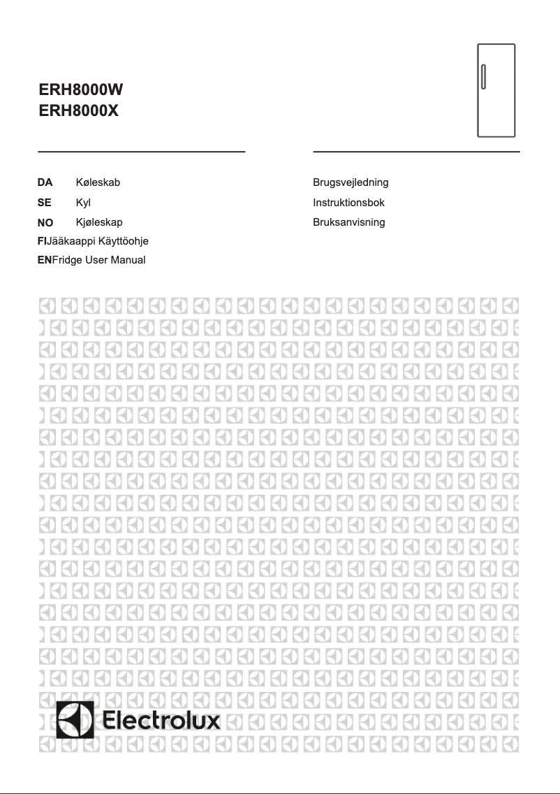 Page 1 de la notice Manuel utilisateur Electrolux ERH8000X