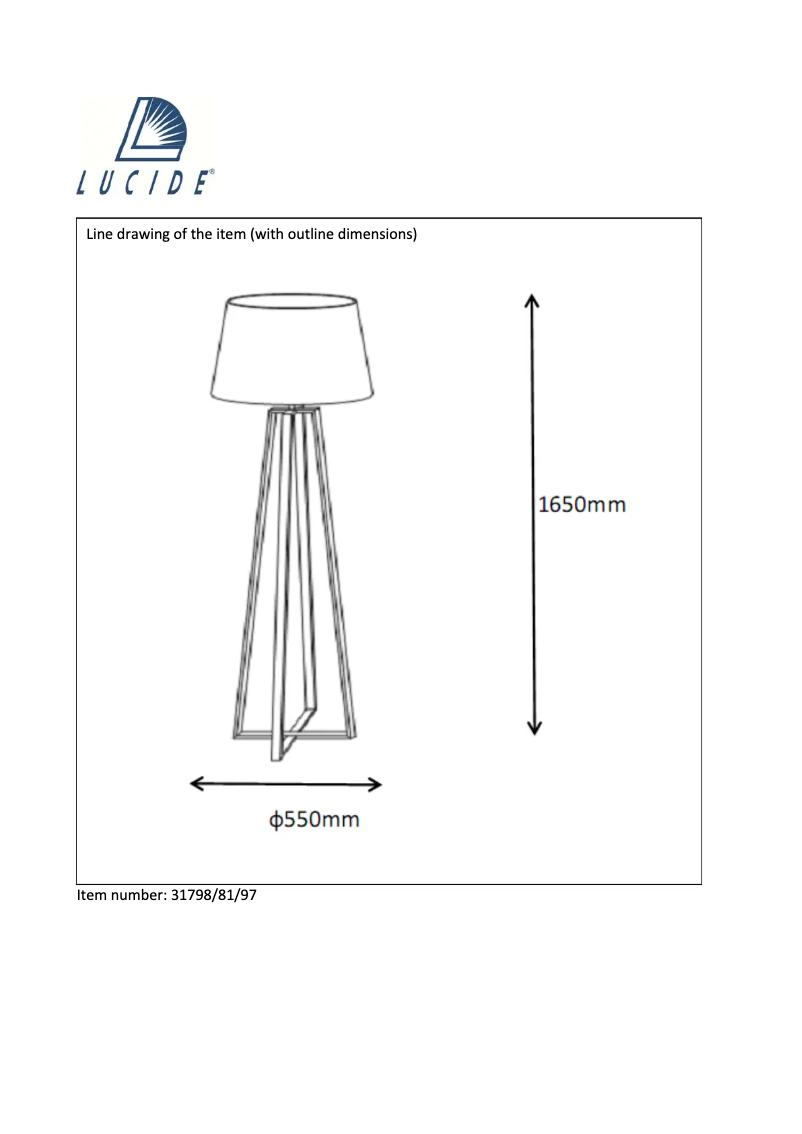Page n°1 - Manuel utilisateur Lucide Coffee 31798/81/97