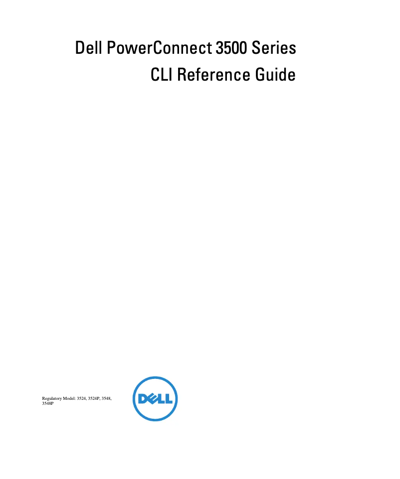 Page 1 de la notice Manuel utilisateur Dell PowerConnect 3548