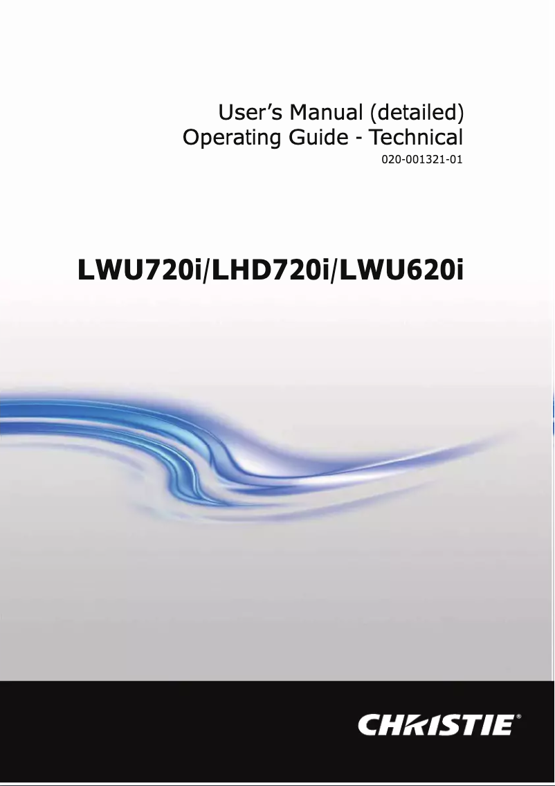 Image de la première page du manuel de l'appareil LWU720i
