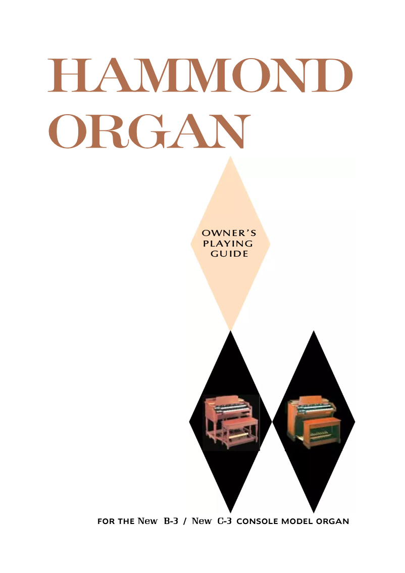 Page 1 de la notice Manuel utilisateur Hammond NEW C-3