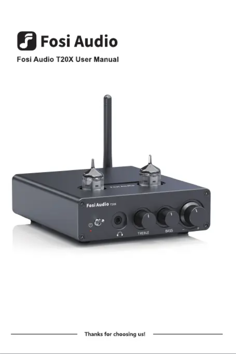 Página 1 del manual Manual de usuario Fosi Audio T20X