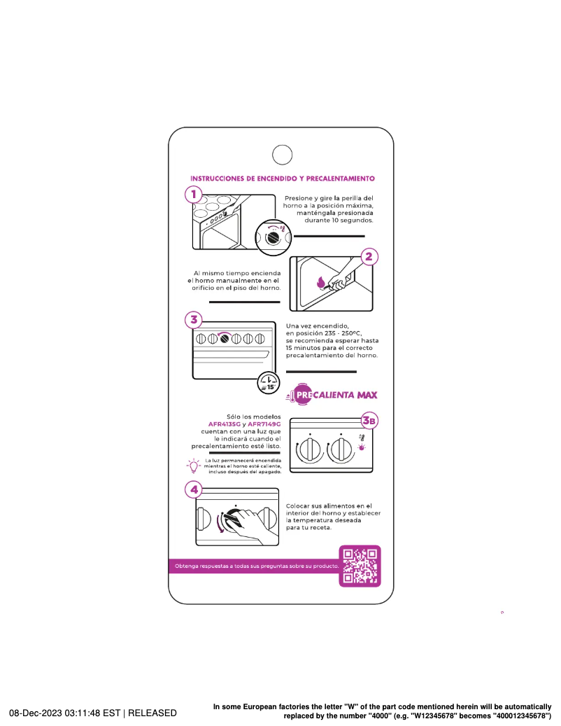 Page 1 de la notice Manuel utilisateur Acros AFR7122G