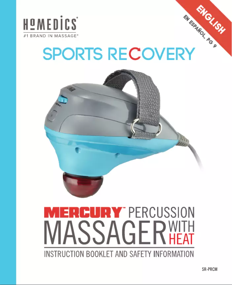 Page n°1 - Manuel utilisateur Homedics SR-PRCM
