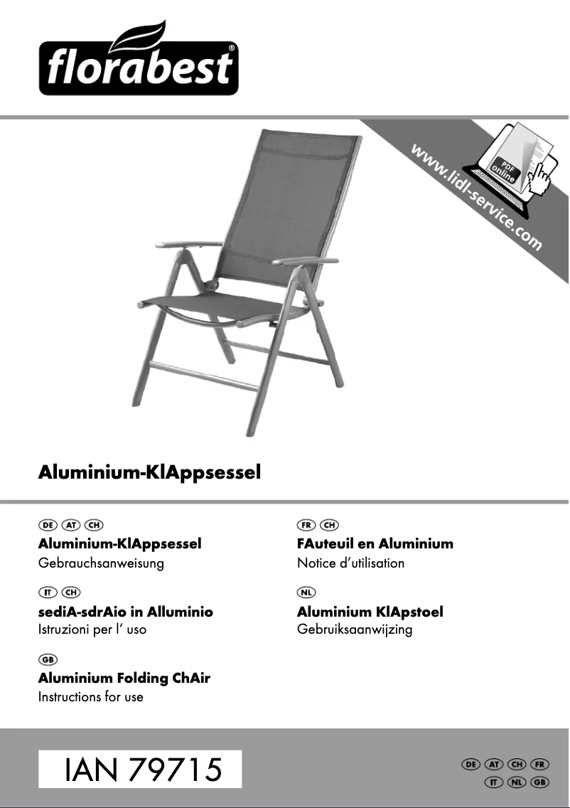 Page 1 de la notice Manuel utilisateur Florabest HL-1583