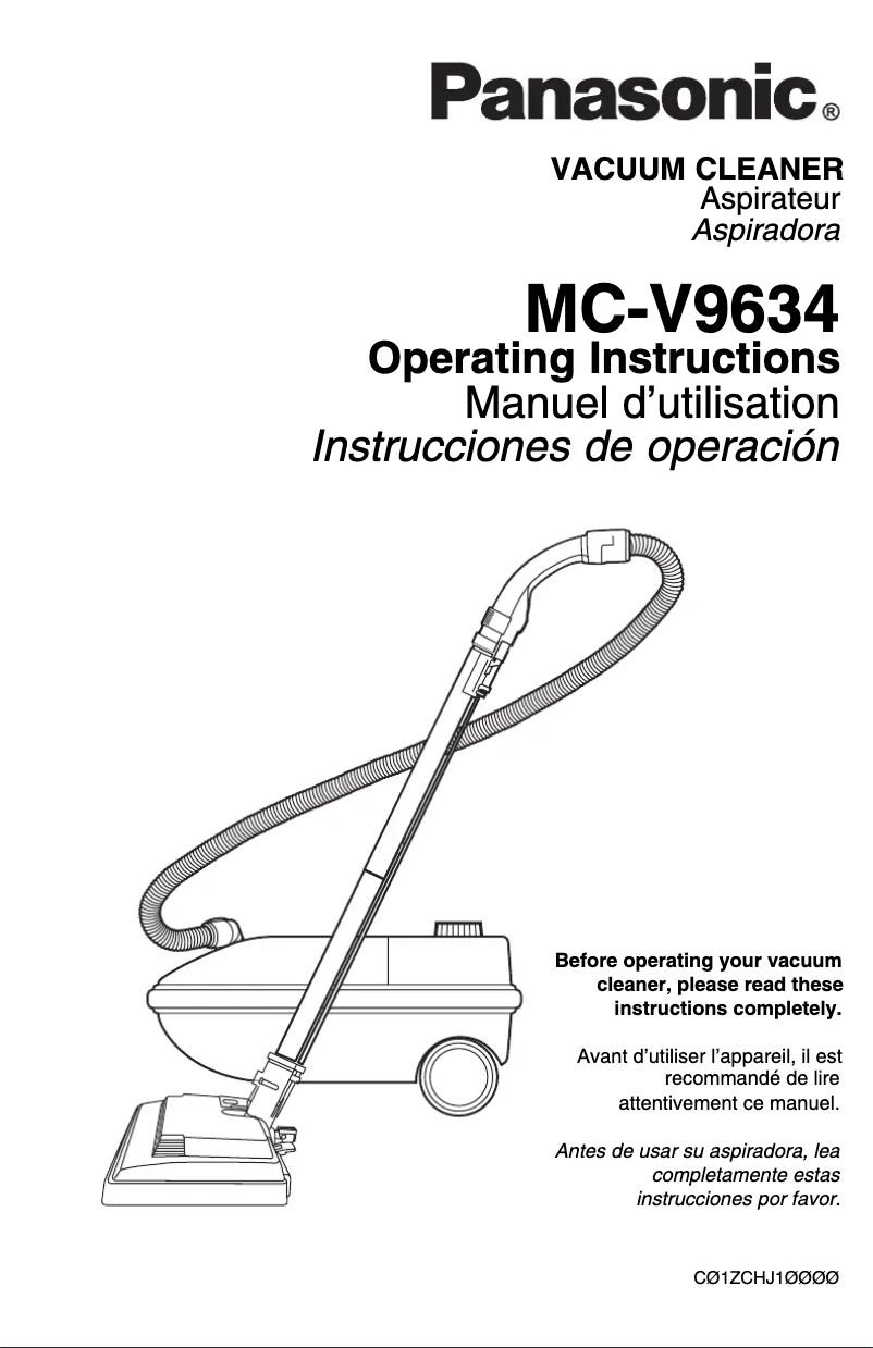 Imagen de la primera página del manual del dispositivo MC-V9634