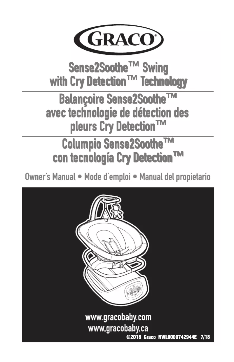 Image de la première page du manuel de l'appareil Sense2Soothe