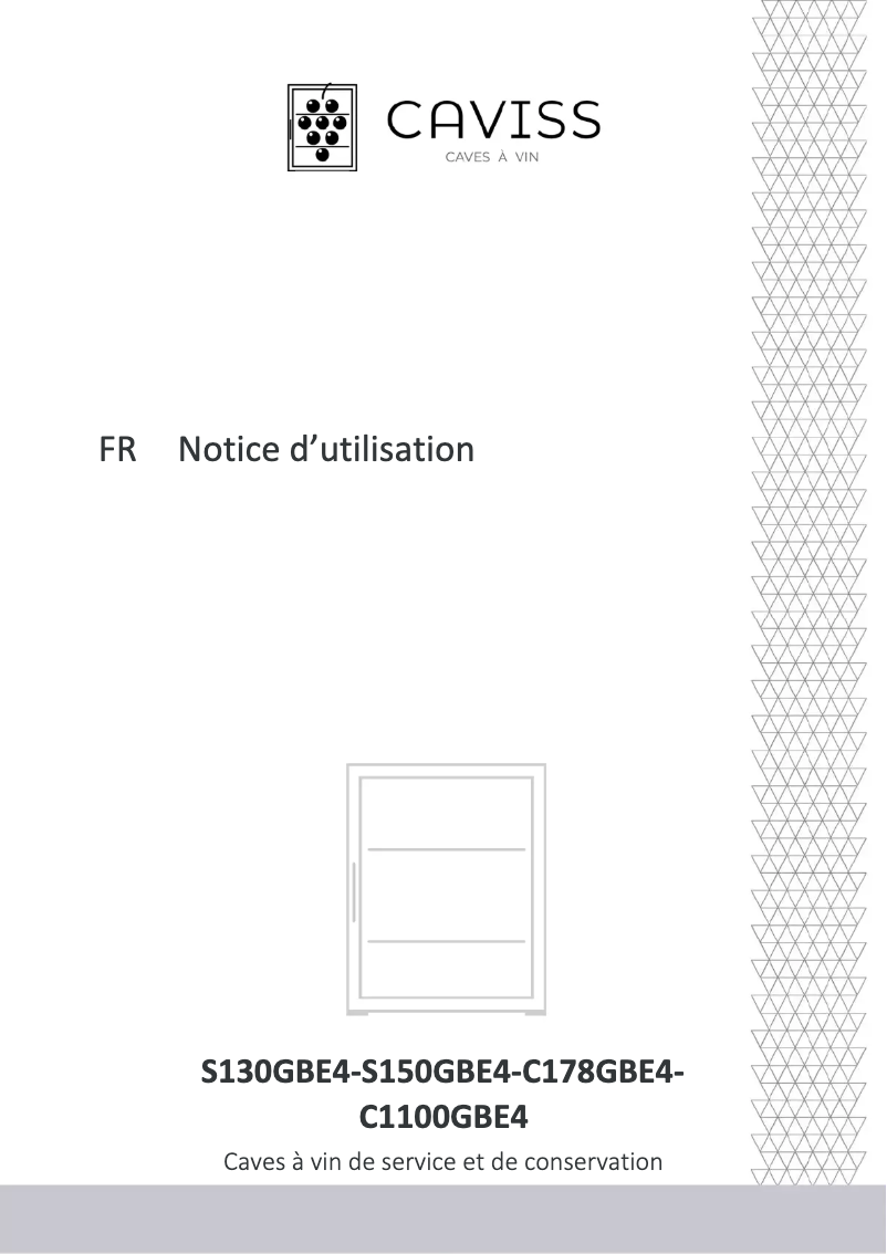 Page 1 de la notice Manuel utilisateur Caviss S130GBE4