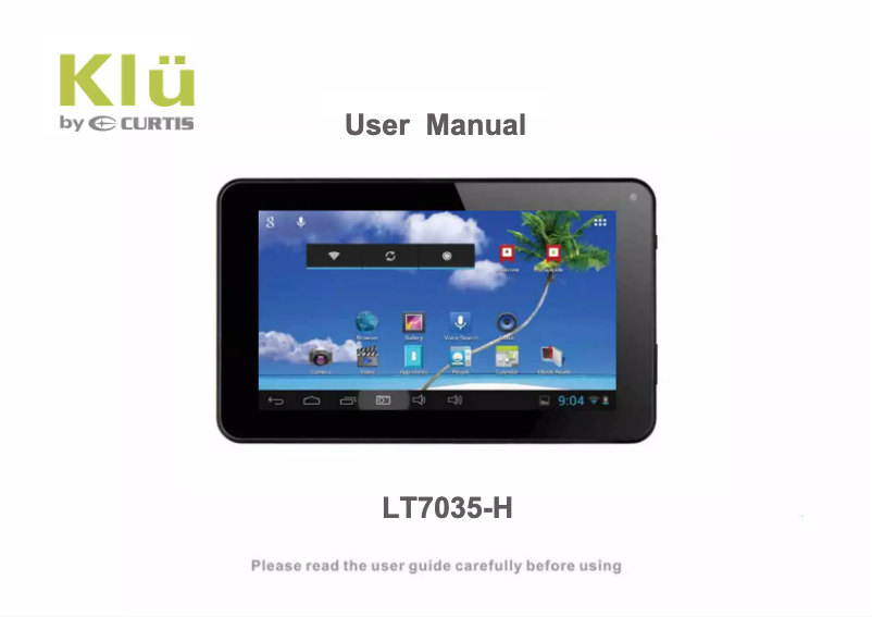 Page 1 de la notice Manuel utilisateur Curtis Klü LT7035-H