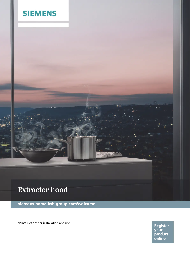 Page 1 de la notice Guide d'installation Siemens iQ500 LC91KWW20