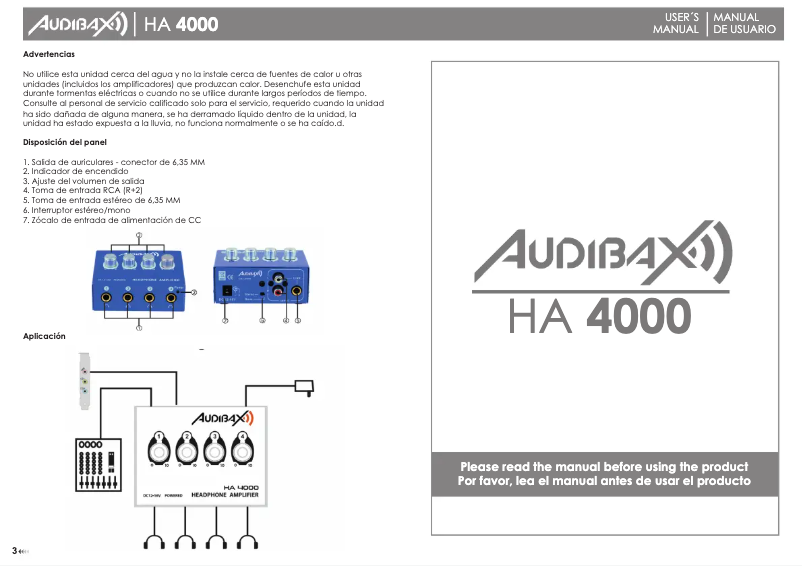 Página 1 del manual Manual de usuario Audibax HA 4000