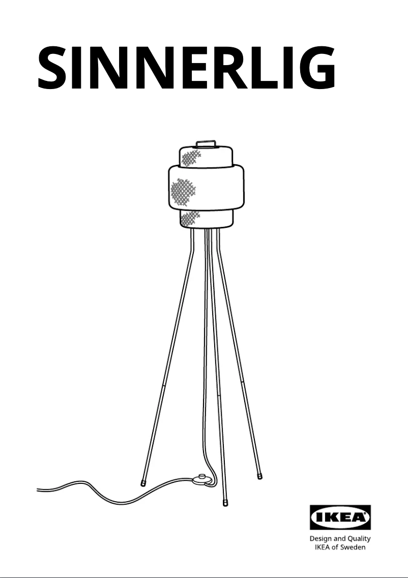 Image de la première page du manuel de l'appareil SINNERLIG 805.012.20