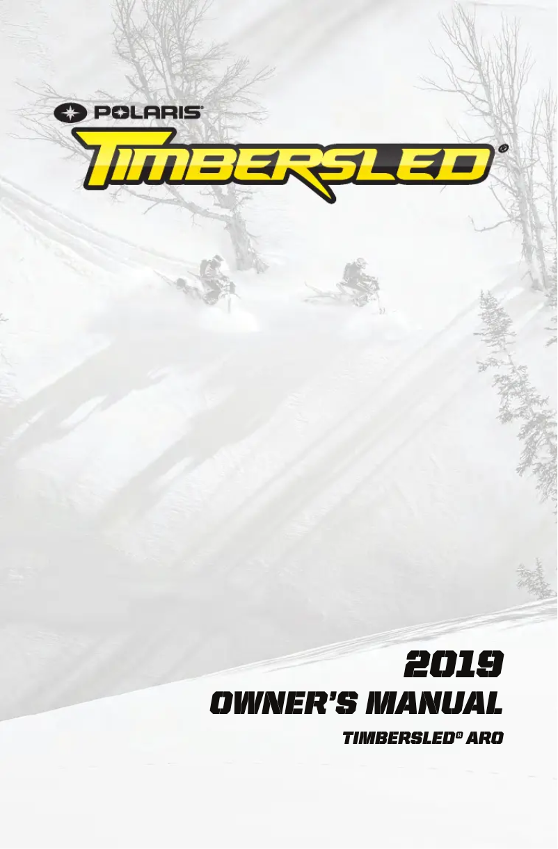 Page 1 de la notice Manuel utilisateur Timbersled ARO 120 SX (2019)