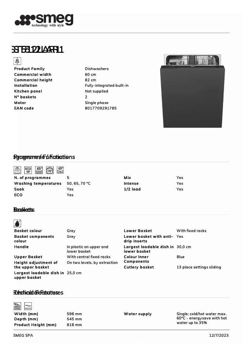 Image de la première page du manuel de l'appareil ST512LAR1