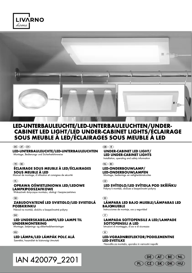 Page 1 de la notice Manuel utilisateur Livarno Lux 14164506L