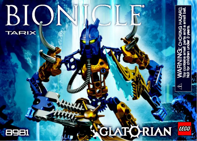 Page 1 de la notice Manuel utilisateur Lego Bionicle 8981