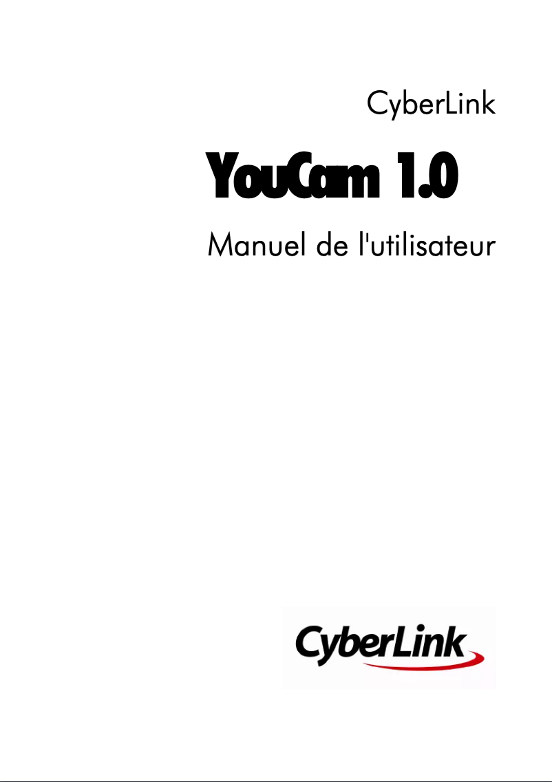 Page 1 de la notice Manuel utilisateur Cyberlink YouCam 1