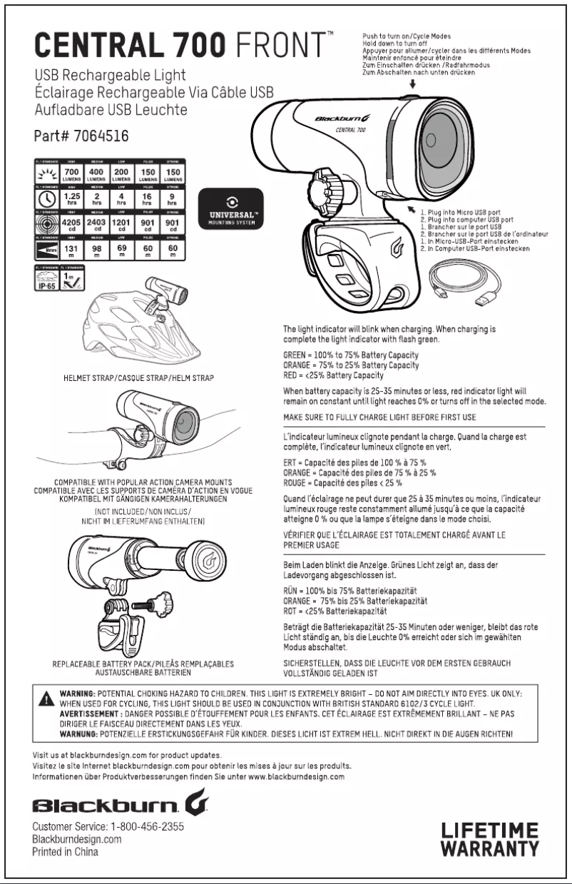Image de la première page du manuel de l'appareil 7064516