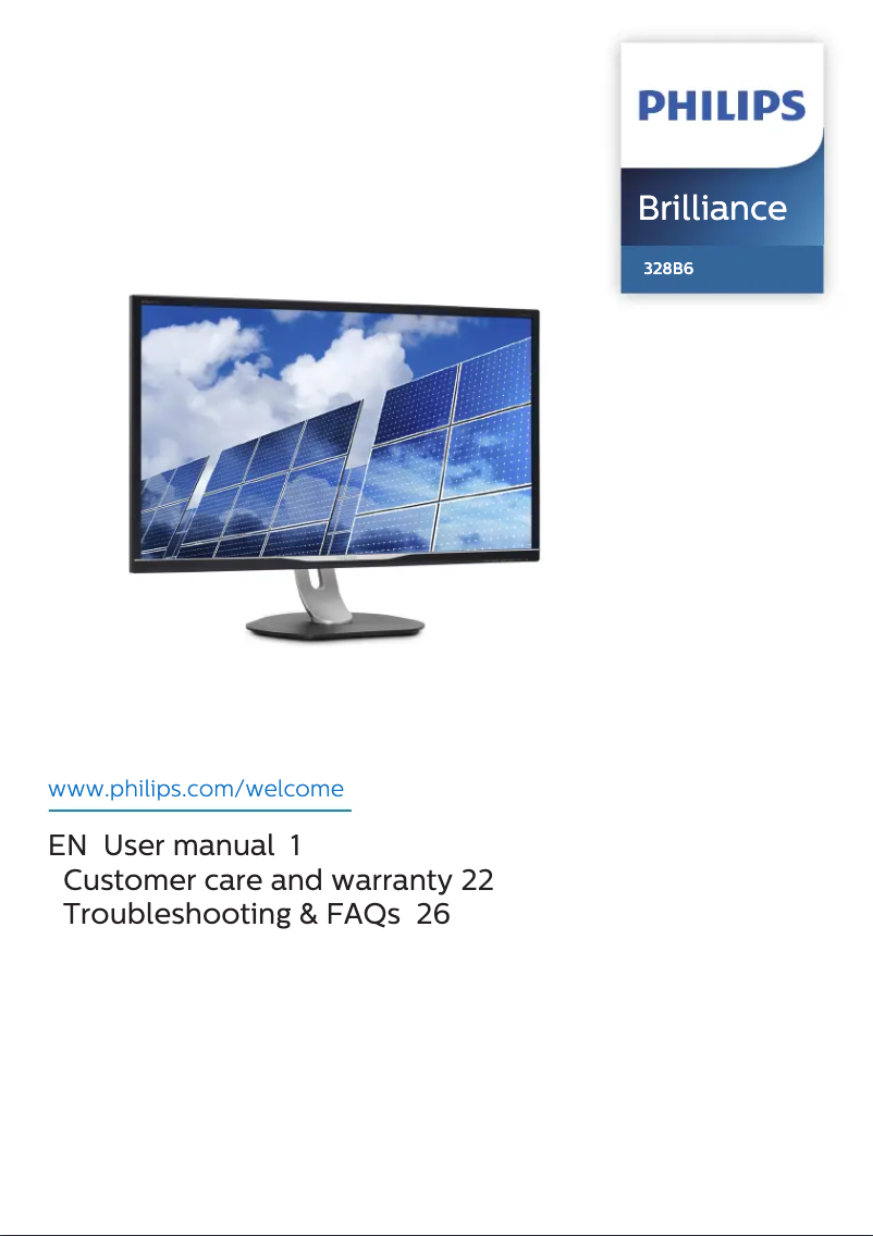 Page n°1 - Manuel utilisateur Philips 328B6