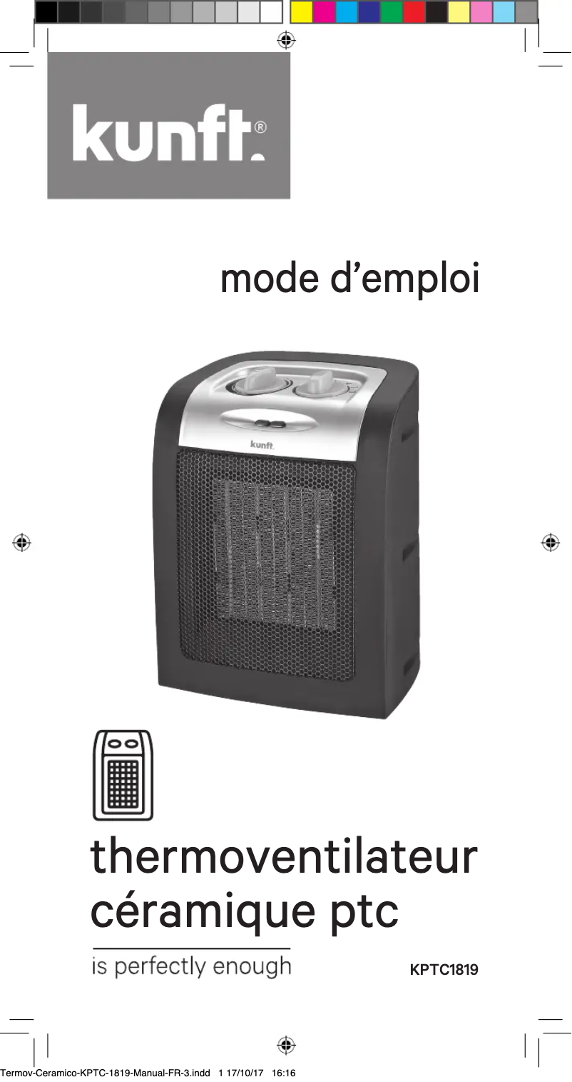 Page 1 de la notice Manuel utilisateur Kunft KPTC-1819
