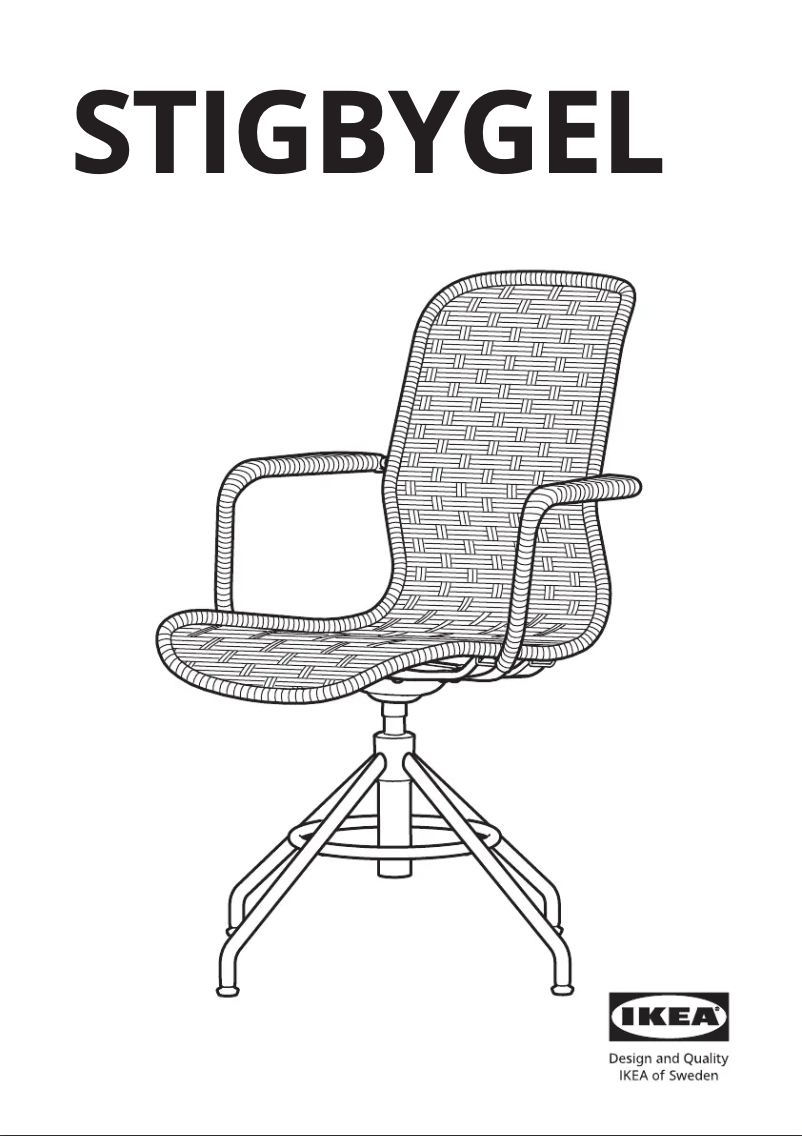 Page 1 de la notice Manuel utilisateur Ikea STIGBYGEL 505.564.31