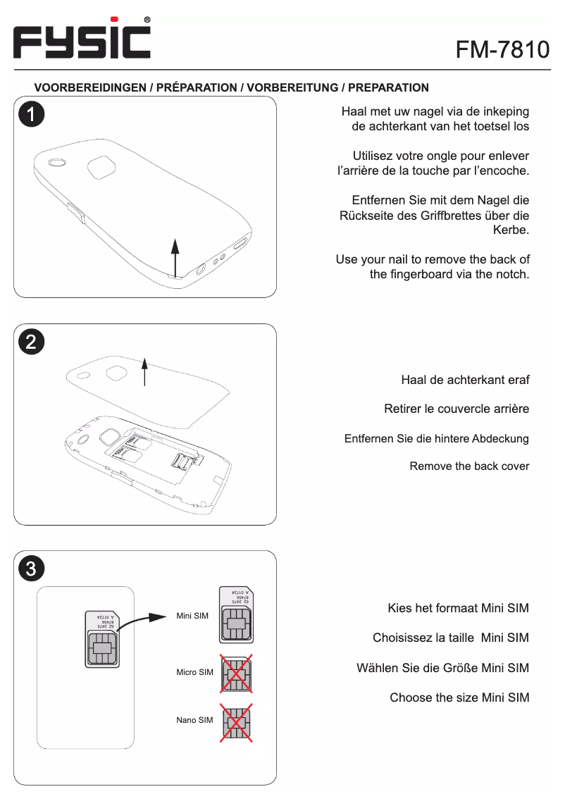 First page image of the manual for FM-7810