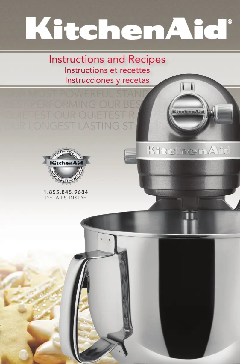 Page n°1 - Manuel utilisateur KitchenAid RKSM7581WH