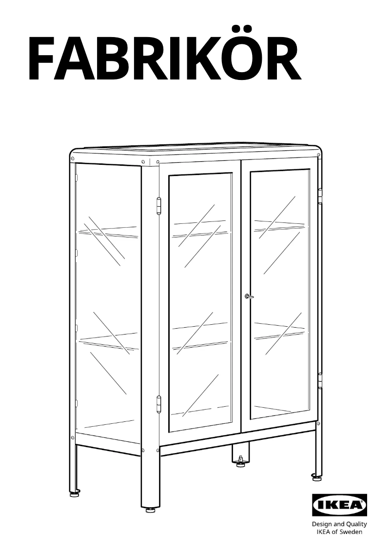 Imagen de la primera página del manual del dispositivo FABRIKÖR 604.601.26