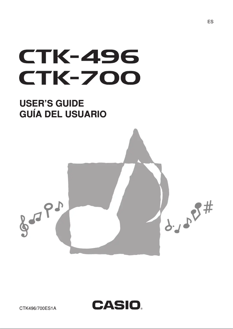 Page n°1 - Manuel utilisateur Casio CTK-700