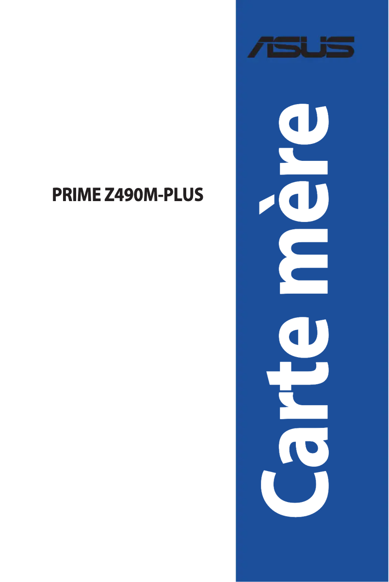 Page 1 de la notice Manuel utilisateur Asus PRIME Z490M-PLUS/CSM