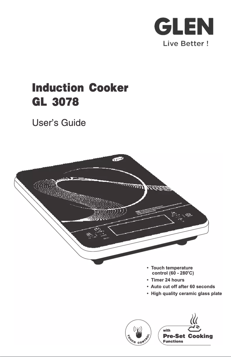 Page n°1 - Manuel utilisateur Glen GL 3078