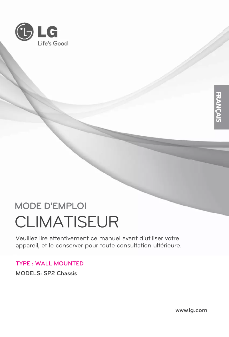 Page n°1 - Manuel utilisateur LG LSNC096PBL2