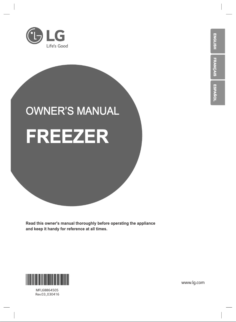 Página 1 del manual Manual de usuario LG GF6222PS