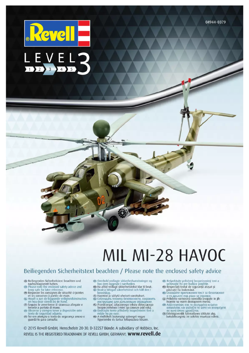 Page n°1 - Manuel utilisateur Revell MIL Mi-28N HAVOC