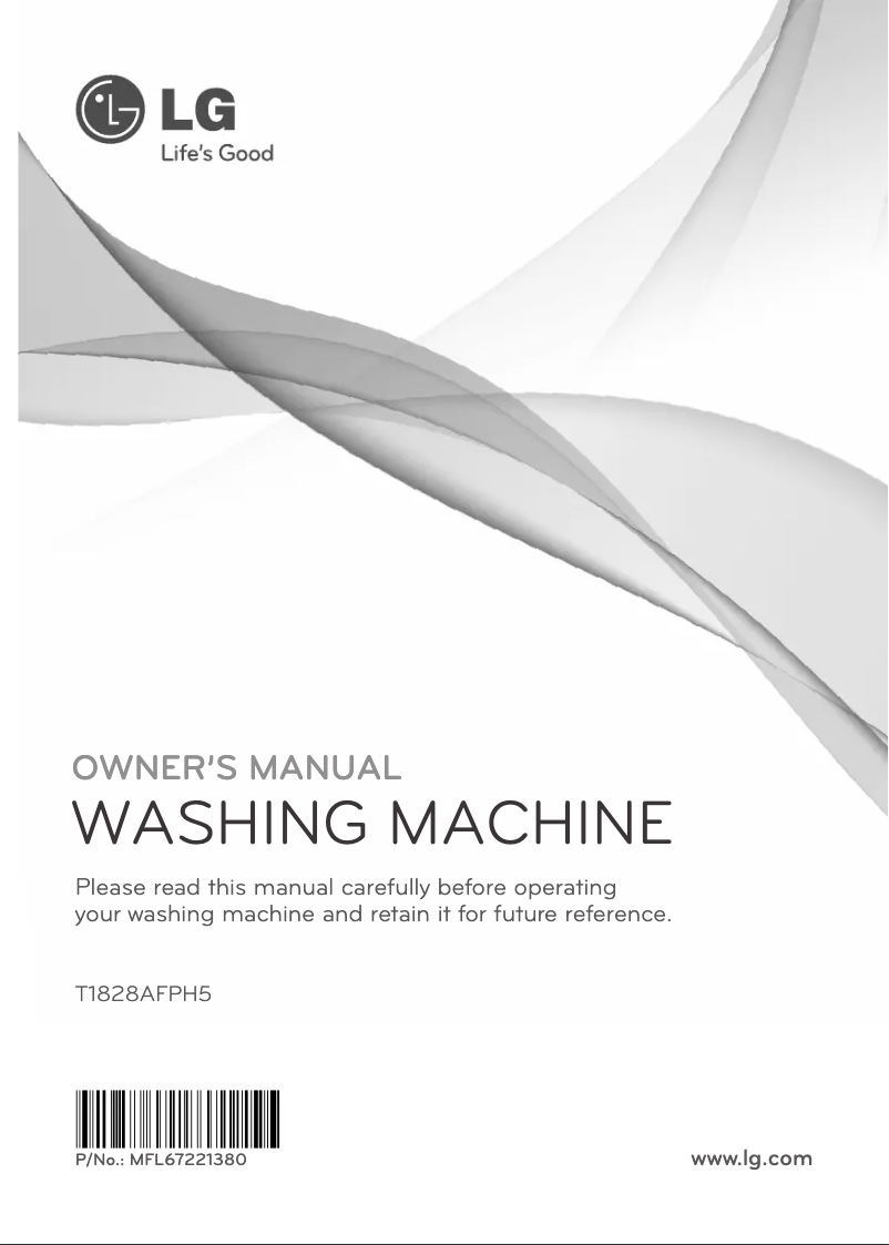 Page 1 de la notice Manuel utilisateur LG T1828AFPH5