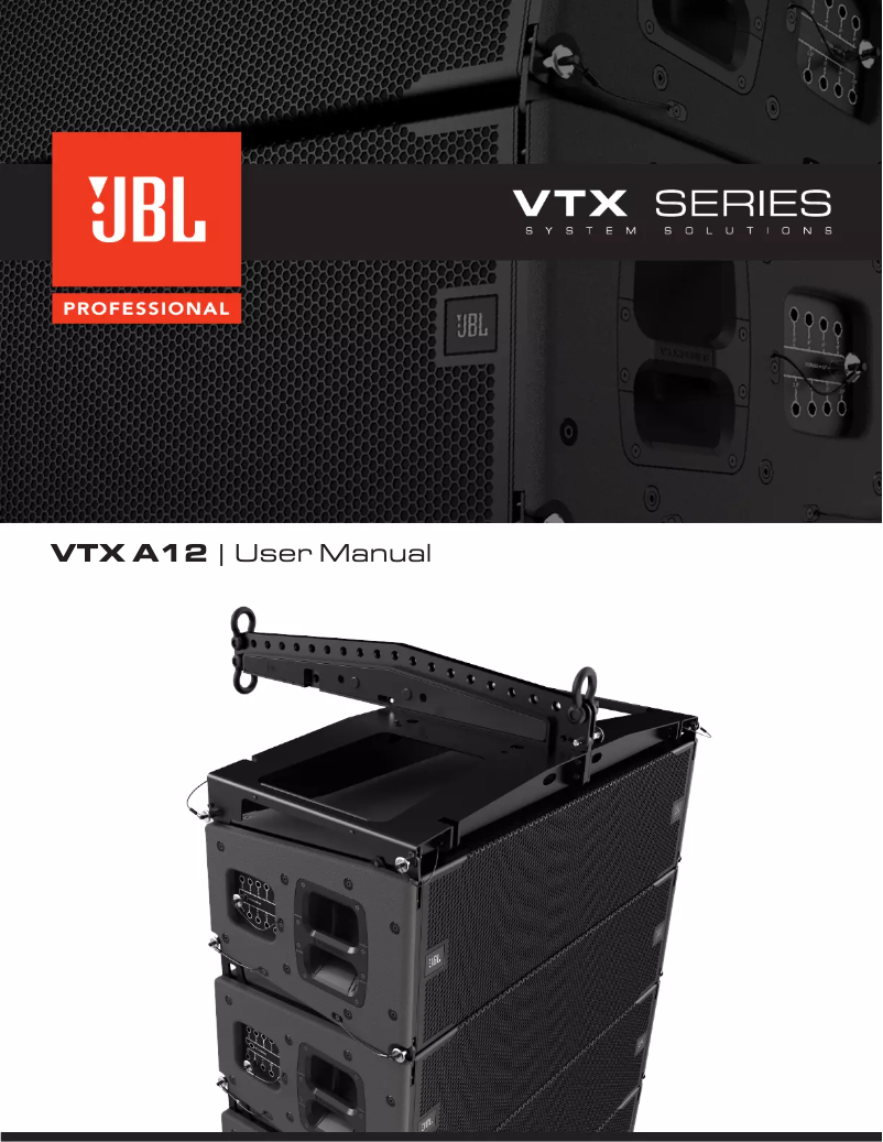 Page n°1 - Manuel utilisateur JBL VTX A12