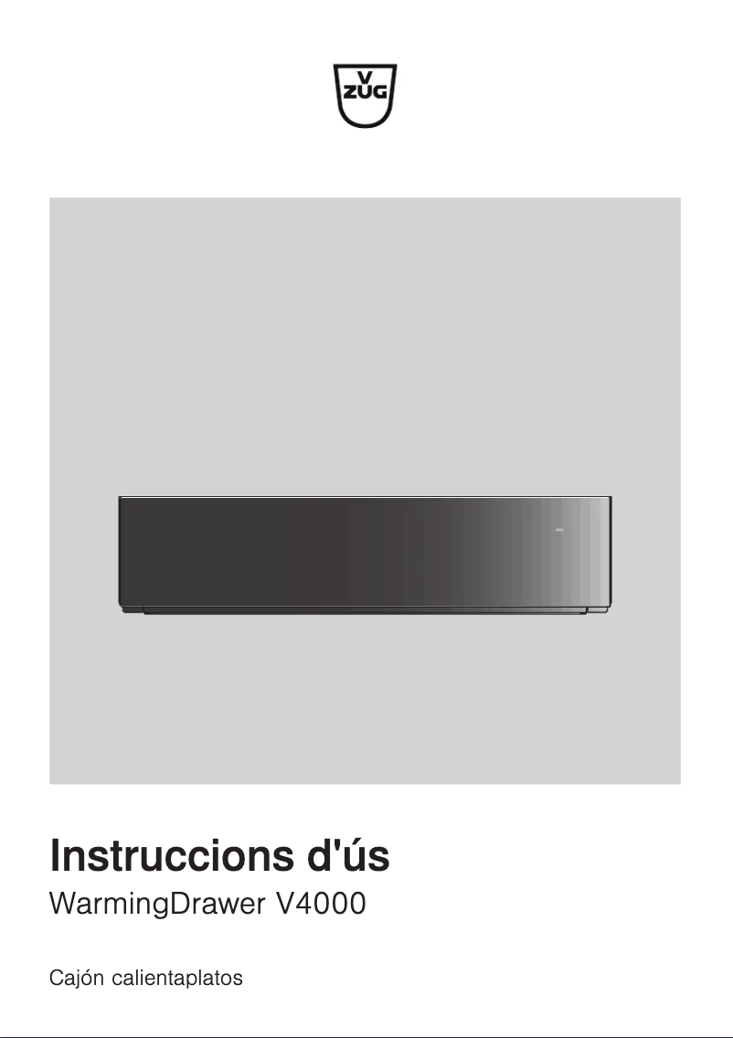 Page 1 de la notice Manuel utilisateur V-Zug WarmingDrawer V4000 28