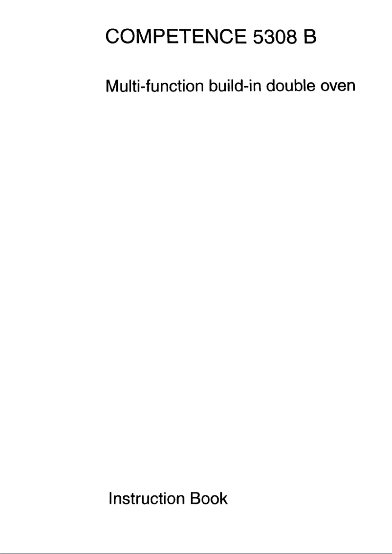 Page 1 de la notice Manuel utilisateur AEG Competence 5308 B W