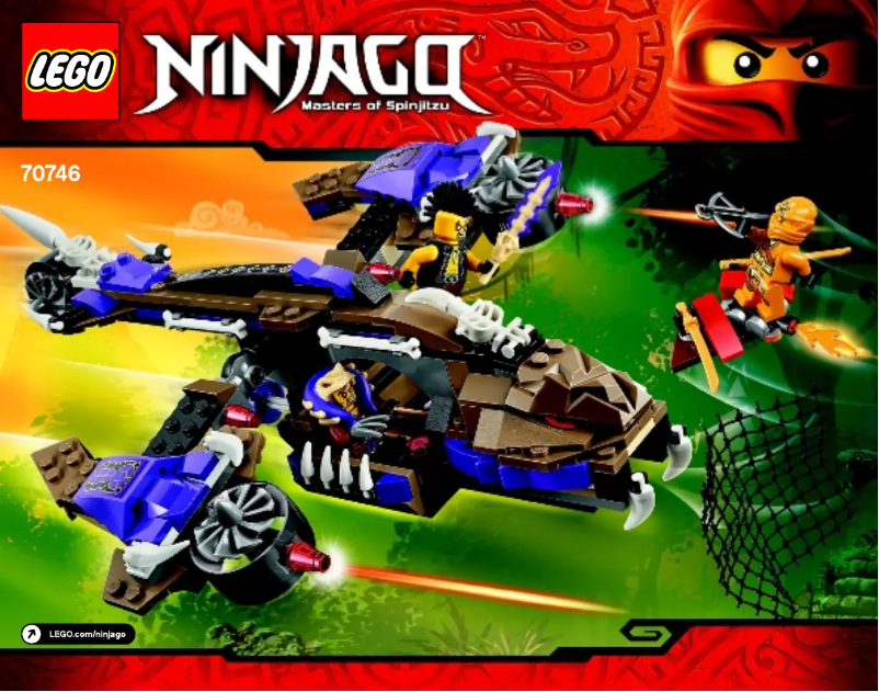 Page 1 de la notice Manuel utilisateur Lego Ninjago 70746