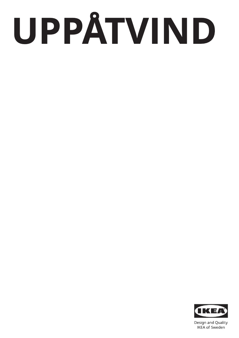 Página 1 del manual Manual de usuario Ikea UPPÅTVIND 104.982.21
