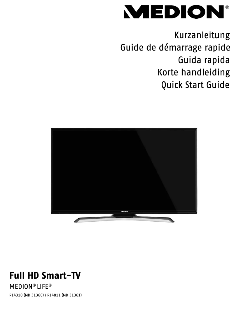 Page 1 de la notice Manuel utilisateur Medion LIFE P14310 (MD 31360)