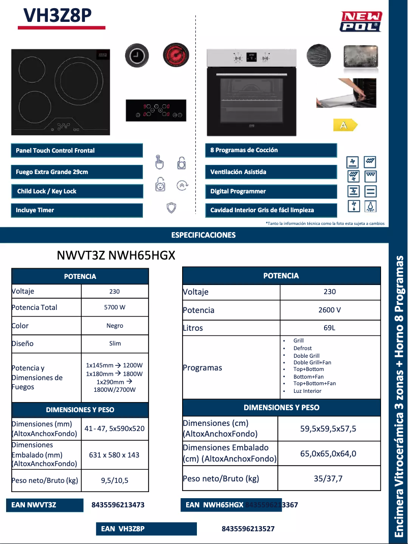 Image de la première page du manuel de l'appareil VH3Z8P