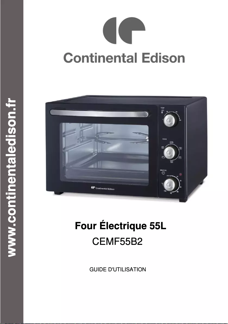 Page n°1 - Manuel utilisateur Continental Edison CEMF55B2