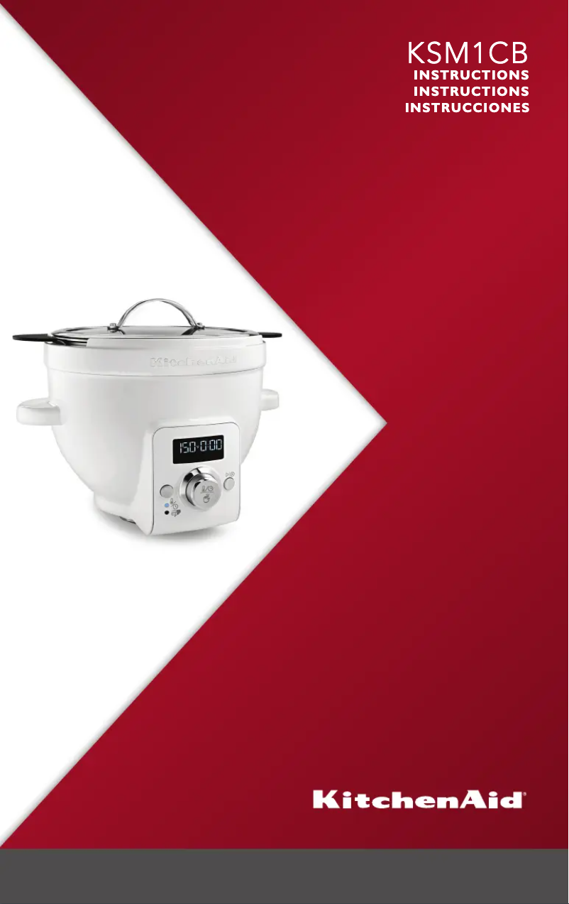 Page n°1 - Manuel d'utilisation et d'entretien KitchenAid KSM1CBT
