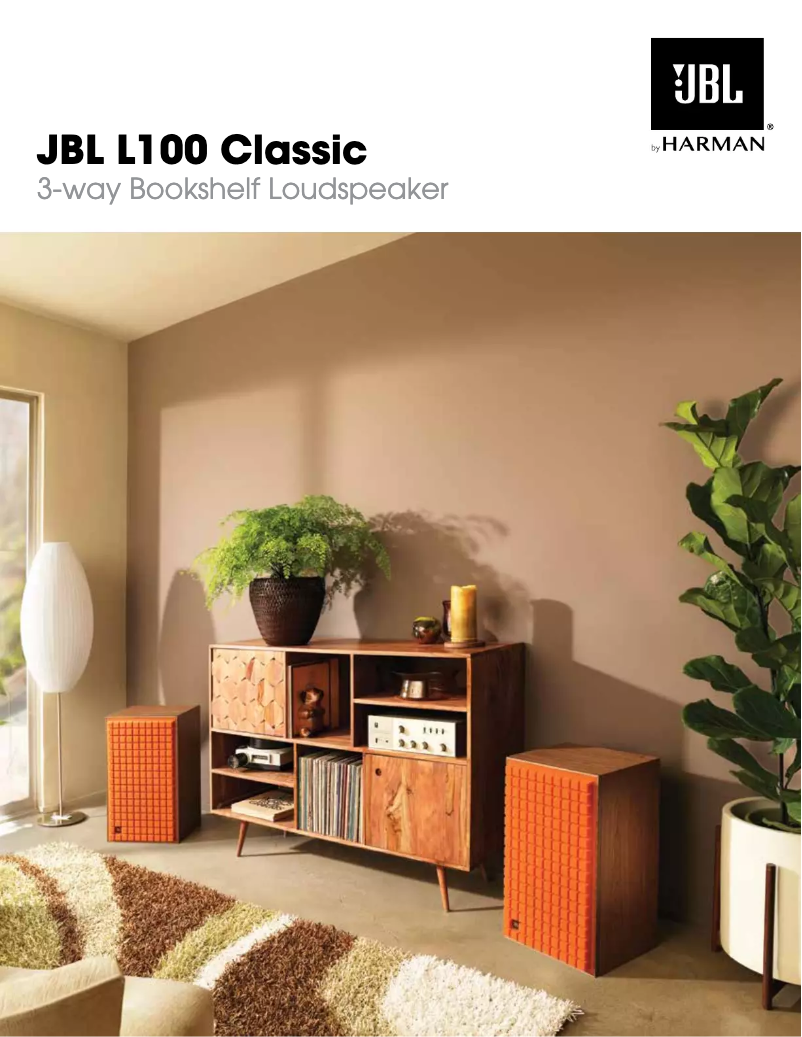 Page 1 de la notice Brochure JBL L100 Classic