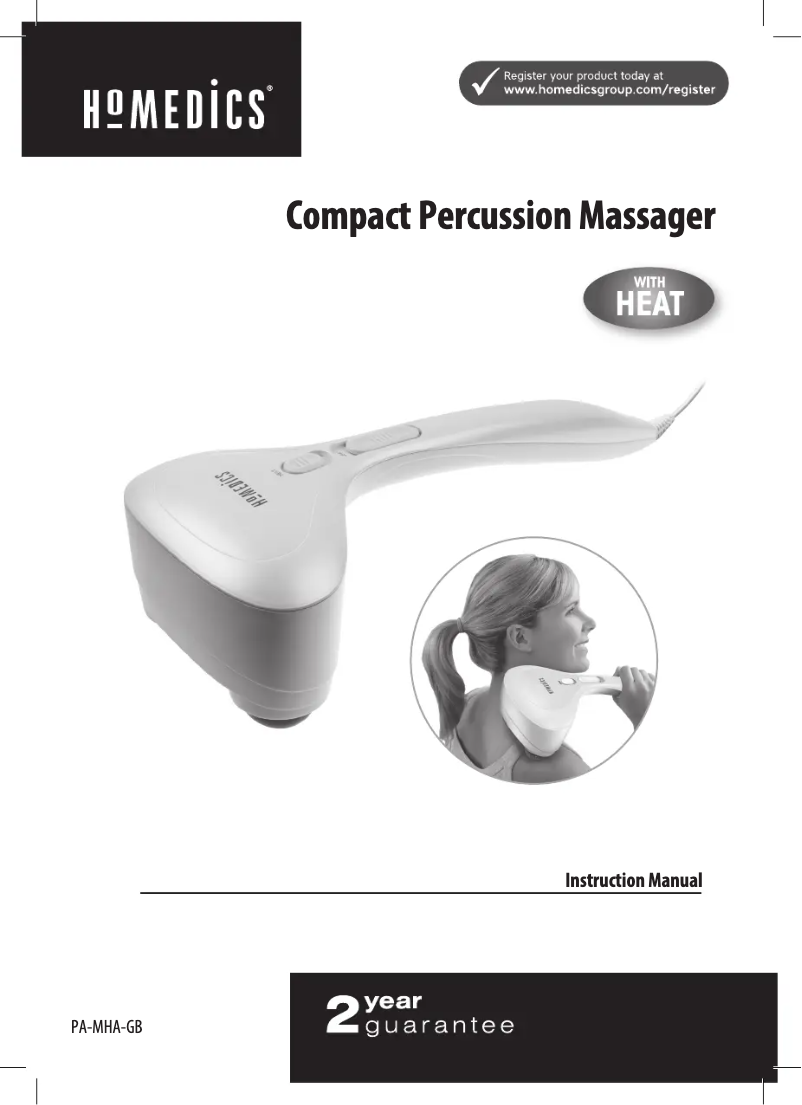 Page n°1 - Manuel utilisateur Homedics PA-MHA