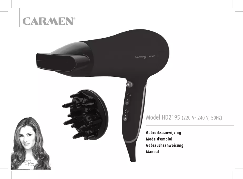 Page 1 de la notice Manuel utilisateur Carmen Salon Performance 2000