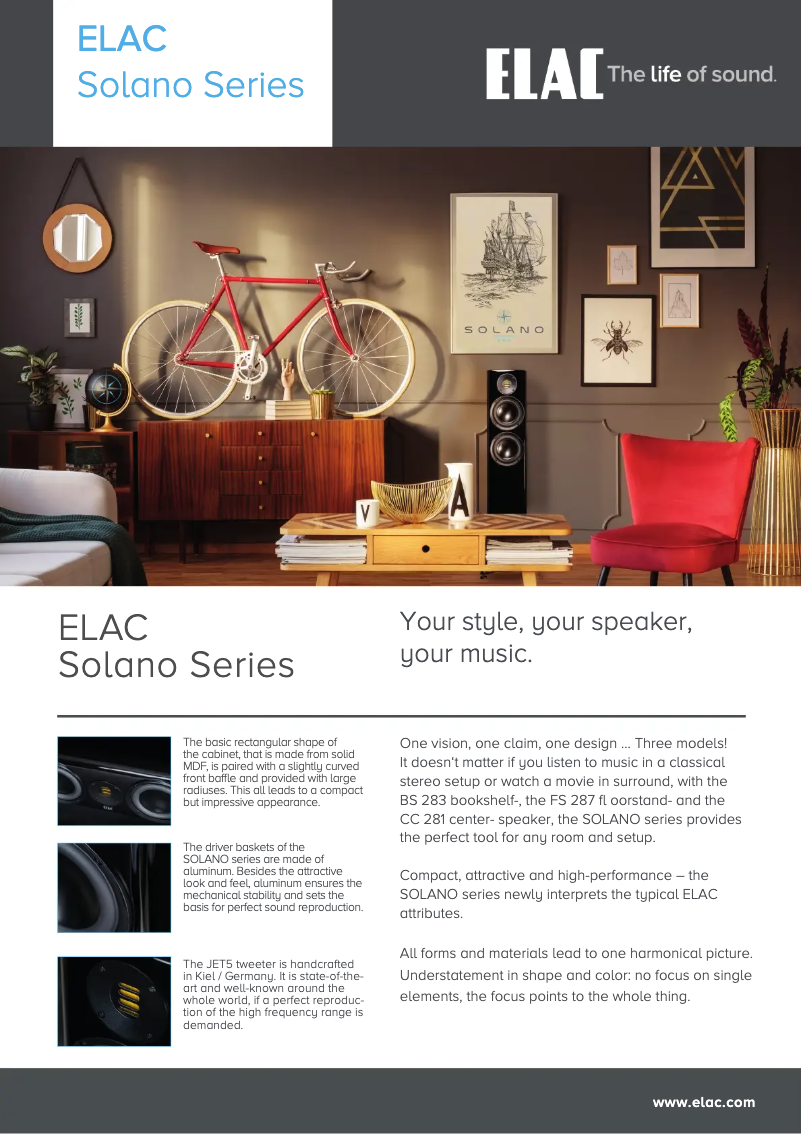 Página 1 del manual Manual de usuario ELAC Solano CC281