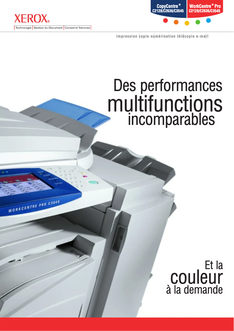 Image de la première page du manuel de l'appareil WorkCentre Pro C2128 FPBX